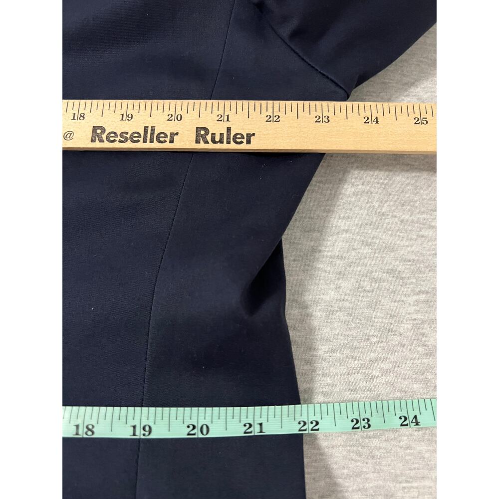 Vintage Y2K Tommy Hilfiger Navy Twill Blazer 42R Tailored Green Lining Preppy - Picture 7 of 16